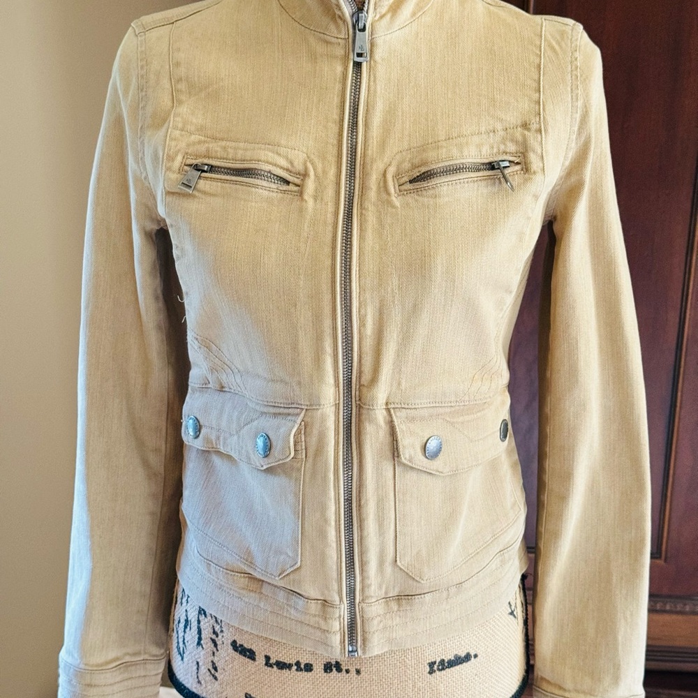 Ralph Lauren tan denim jacket.